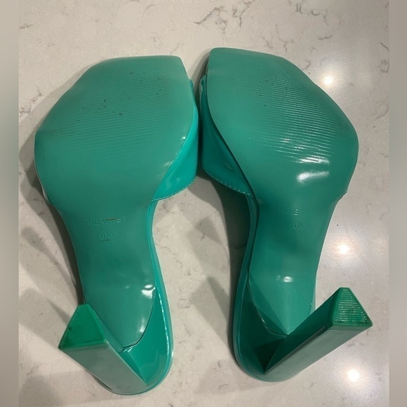 Nine West heeled slide sandals size 6M - Picture 7 of 7